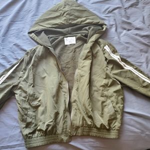 Love Tree olive satin jacket